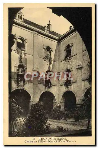 Cartes postales Thonon Les Bains Cloitre de l&#39Hotel Dieu