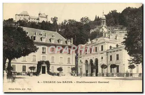 Cartes postales Uriage Les Bains Etablissement Thermal