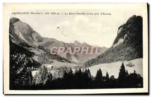 Ansichtskarte AK Abondance Le Mont Chauffe et les pics d&#39Ervens