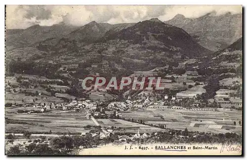 Cartes postales Sallanches et Saint Martin