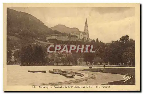 Cartes postales Annecy Sanctualre de St de Sales de Ste JF de Chntal