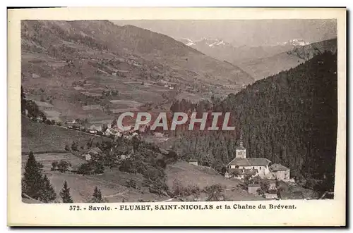 Cartes postales Flumet Saint Nicolas et la Chaine du Brevent