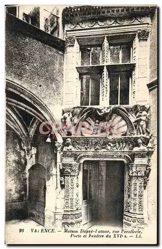 Cartes postales Valence Masison Dupre Latour Rue Perollerie Porte et Fenetre