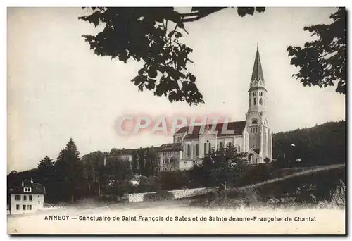 Ansichtskarte AK Annecy Sanctuaire de Saint Francois de Sales et de Sainte Jeanne