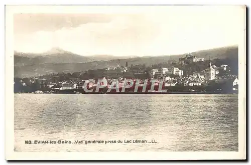 Cartes postales Evian les Bains Vue Generale Prise Du Lac Leman