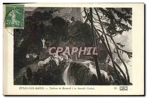 Cartes postales Evian Les Bains Tableau de Besnard a la Buvette Cachat