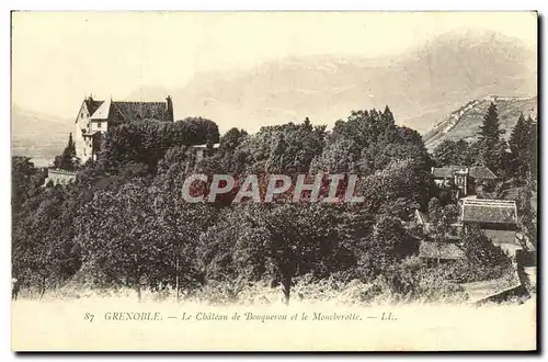 Cartes postales Grenoble Le Chateau de Bouqueron et le Moucherotte