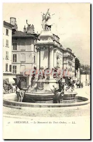 Cartes postales Grenoble Le Monument des Trois Ordres