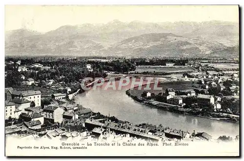 Cartes postales Grenoble La Tronche et la Chaine des Alpes