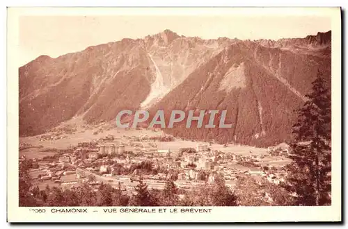 Ansichtskarte AK Chamonix Vue Generale Et Le Brevent