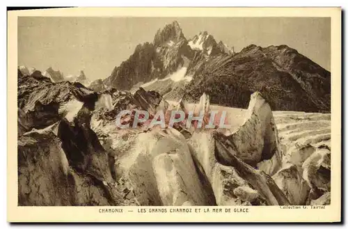 Cartes postales Chamonix Les Grands Charmoz Et La De Glace