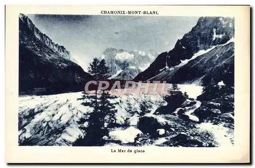 Cartes postales Chamonix Mont Blanc La mer de glace