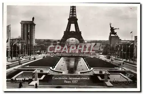 Cartes postales Exposition Internationale Paris 1937 Trocadero Tour Eiffel