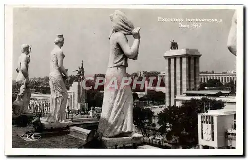 Cartes postales Paris Exposition internationale 1937 Vue generale prise du pavillon d&#39Italie