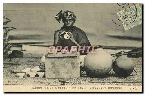 Cartes postales Paris Jardin D'Acclimatation Caravane indienne
