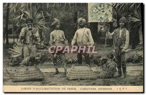 Ansichtskarte AK Paris Jardin D&#39Acclimatation Caravane Indienne