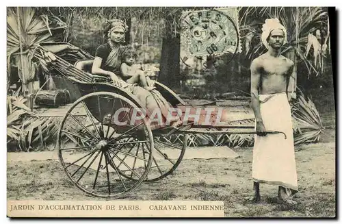 Ansichtskarte AK Paris Jardin D&#39Acclimatation Caravane indienne