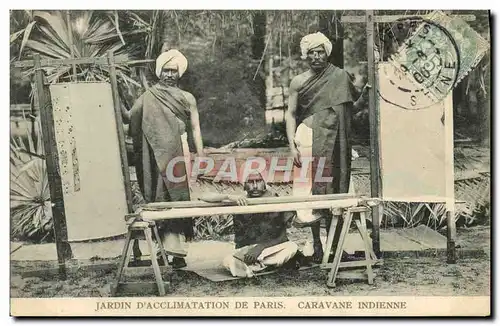 Ansichtskarte AK Paris Jardin D&#39Acclimatation Caravane Indienne