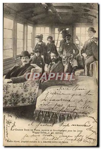 Cartes postales Paris La grande roue de Paris Wagon salona 80 metres TOP