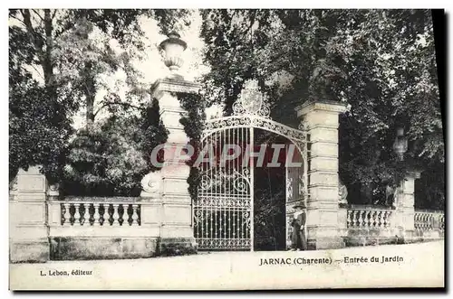 Cartes postales Jarnac Entree du Jardin