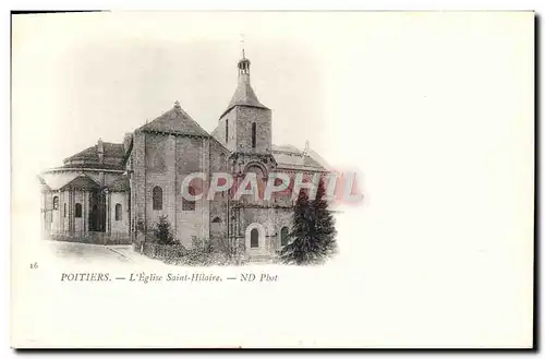 Cartes postales Poitiers L'Eglise Saint Hilaire