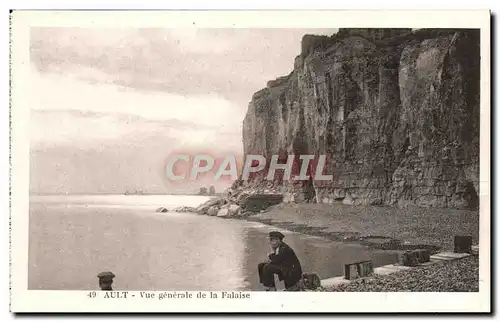 Cartes postales Ault Vue Generale de la Falaise