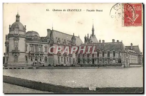 Ansichtskarte AK Chateau de Chantilly Facade Ouest