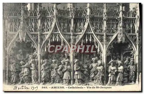 Ansichtskarte AK Amiens Cathedrale Vie de St Jacques