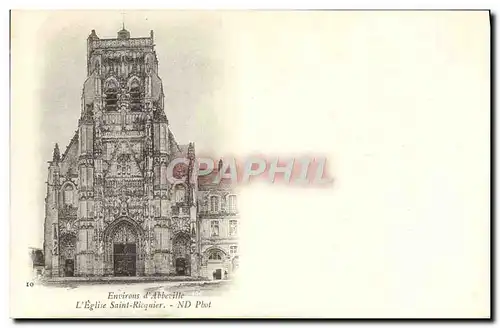 Cartes postales Environs d&#39Abbeville Eglise Saint Ricquier