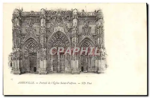 Cartes postales Abbeville Portail de L&#39Eglise Saint Vulfran