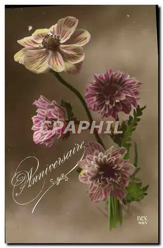 Cartes postales Fantaisie Fleurs