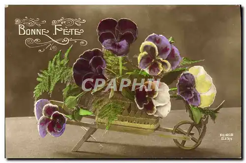 Cartes postales Fantaisie Fleurs