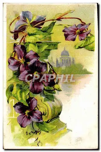 Cartes postales Fantaisie Fleurs