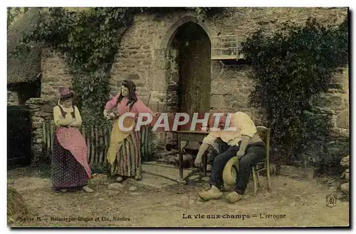 Cartes postales La vie aux champs L&#39ivrogne Folklore