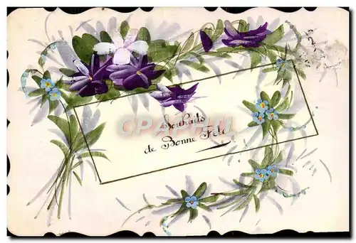 Cartes postales Fantaisie Fleurs