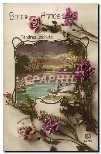 Cartes postales Fantaisie Fleurs