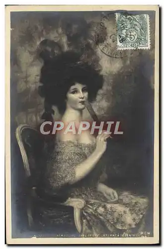 Cartes postales Abel Faivre Paris Musee du Luxembourg La femme a l&#39eventail