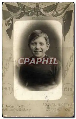 CARTE PHOTO Enfant Militaria