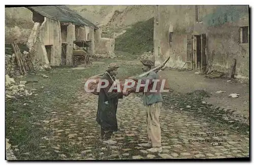 Cartes postales Deux vieilles connaissances Folklore