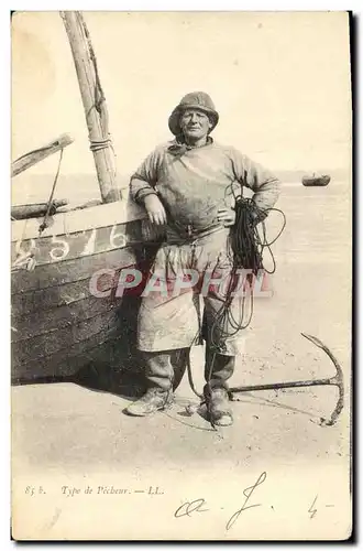 Ansichtskarte AK Type de pecheur Folklore