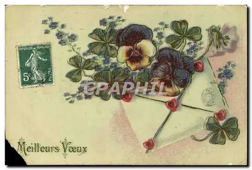 Cartes postales Fantaisie Fleurs