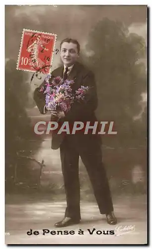 Cartes postales Fantaisie Homme