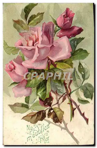 Cartes postales Fantaisie Fleurs