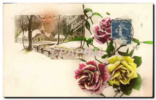 Cartes postales Fantaisie Fleurs