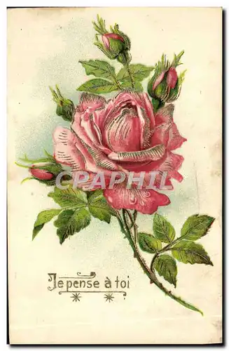 Cartes postales Fantaisie Fleurs