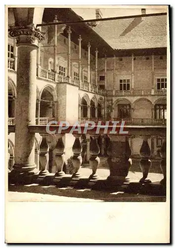 Cartes postales Cracovie Chateau royal La cour des arcades Pologne Poland