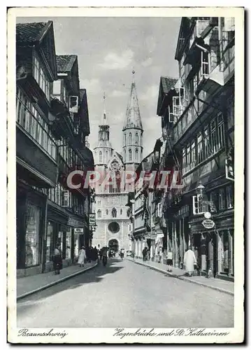 Cartes postales Brauschweig Hagenbrucke Und St Katharimen