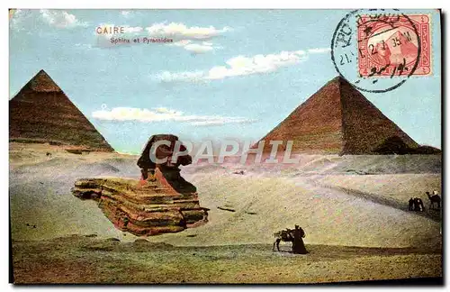 Ansichtskarte AK Caire Sphinx Et Pyramides