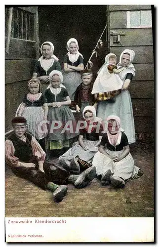 Cartes postales Zeeuwsche Kleederdracht Folklore Enfants