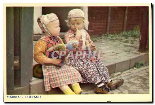 Cartes postales Marken Holland Enfants Folklore